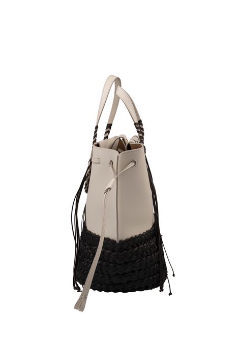 Borsa Bolero - White and Black CUBA LAB | BOLEROOFFWHITE BLACK